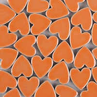 Azulejos de mosaico, 48 piezas de mosaico de vidrio, chips de mosaico, mosaico de vidrio texturizado, para decoración, manualidades, proyectos de arte, amor corazón 0.9 x 0.9 in - negro - Arteztik
