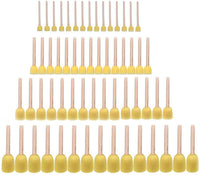 Juego de 60 brochas de espuma de pintura redondas surtidas para pintar, ideal para manualidades y artes infantiles, plantillas, pintura - Arteztik
