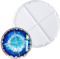 Moldes para posavasos de resina de silicona, 2 moldes de resina epoxi irregulares, para hacer tapetes de cuencos, posavasos de ágata, tapetes de vasos, soportes para joyas, decoración del hogar - Arteztik
