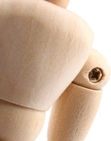 Maniquí de madera de 7.9 in con soporte para exhibición de mesa, dibujo de pintura de Manikin, limas móviles de dibujo artístico, flexible totalmente unido. - Arteztik
