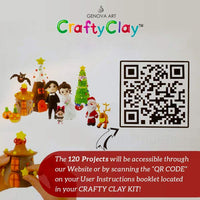 Crafty - Kit de modelado seco al aire para niños, arcilla de varios colores, 27 herramientas de moldeo y accesorios, no grasoso y autosecado, juego de arte completo para niños con 120 proyectos - Arteztik
