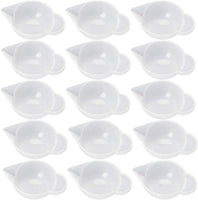 Honkoolly 15 unidades de moldes de silicona dispensador de mini taza de medición, herramientas de modulación de color para manualidades de resina epoxi - Arteztik
