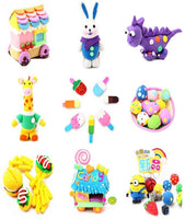 Kit de arcilla de modelado GSYXY, 50 colores de arcilla seca al aire con libro de creación, juego de accesorios, 14 herramientas duras, 27 onzas, bolsa de polipropileno, cajas de regalo - Arteztik
