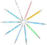 Juego de 10 herramientas de dibujo para arte de uñas, juego para esculpir pinturas de rocas, herramientas de dibujo para pintar rotuladores, herramientas de arte de uñas, herramientas de modelado - Arteztik
