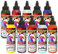 Juego de 10 botes de pintura Unicorn Spit Gel pintura y esmalte en uno - Arteztik
