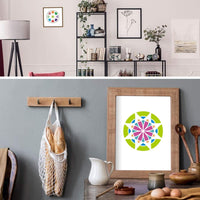 62Pcs Mandala Dotting Stencil Tools Set with 20Pcs Blank Drawing Cards,Mandala Painting Brushes Pens Kits for Rock Painting Coloring Nail Dotting Drafting Mandala Tools(Mini Wooden Easel as bouns) - Arteztik

