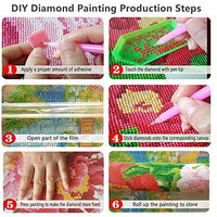 Kit de pintura de diamante 5D para adultos, con diamantes de imitación de cristal para bordar, punto de cruz, manualidades, lienzo, decoración de pared, diente de león - Arteztik
