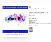 Stencil Pro papel de transferencia de tatuajes | 50 hojas de papel de plantilla térmica tamaño A4 de 8.3 in x 11.0 in para tatuajes de Numbskin - Arteztik
