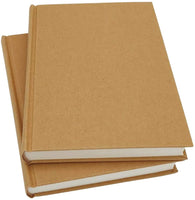 8.5x11 ketch Book, Pack of 2, 240 Sheets (100gsm), Hardcover Bound Sketch Notebook, 120 Sheets Each, Acid-Free Blank Drawing Paper, Ideal for Kids and Adults, Kraft Cover - Arteztik
