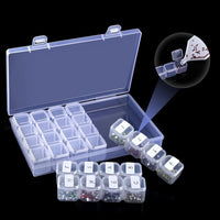 PP OPOUNT 82 piezas 5D herramientas de pintura de diamante y accesorios Kits incluyendo caja de bordado de diamante, rodillo, papel de cubierta y otras herramientas para adultos y niños - Arteztik
