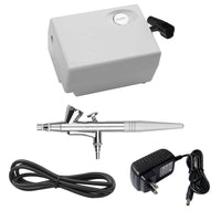 Pinkiou juego de maquillaje con aerógrafo, pequeño, con compresor, kit para uñas con aerógrafo con aguja de 0.4 mm - Arteztik
