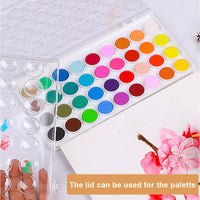YOTINO Juego de pintura para acuarela, 36 colores, pastel de acuarela profesional sólido con paleta y almohadilla de papel para niños, adultos, principiantes, profesionales - Arteztik
