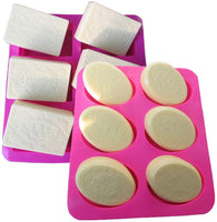 3 moldes de silicona para jabón de flores, 6 cavidades, molde para magdalenas, moldes con forma de flor, para hacer galletas de gelatina, chocolate, bandejas de jabón hechas a mano, color al azar - Arteztik
