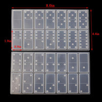 ZULIN Moldes de resina para Domino Casting Epoxy Silicona Molde Doble 6 Dominó Clásico Juego de Dominó Artesanía Herramientas para Domino DIY Resina Artesanía - Arteztik
