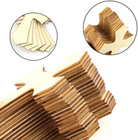 BcPowr 60 piezas de madera sin acabar, piezas de madera en forma de cruz, cruz colgante para manualidades, escuela dominical, iglesia, decoración del hogar religioso, 2.8 x 4.3 x 0.1 in - Arteztik

