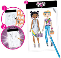 Fashion Angels Fashion Design Light Pad Sketch Set 12521 Light Up Tracing Pad, incluye USB, Ultra Thin Tablet, Multi - Arteztik
