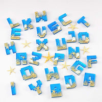 2 moldes de resina epoxi con letras del alfabeto digital, 1 molde grande + 1 pequeño - Arteztik
