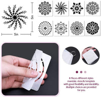 Mandala Dotting Tools – Juego de 33 herramientas de punteado con plantillas de punteado de mandala, plantillas, cepillos y bandeja de pintura – Herramientas de punteado para pintar mandalas rocas dibujo dibujo arte suministros - Arteztik
