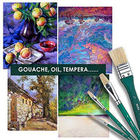 ARTIFY - Juego de 10 pinceles de pintura, incluye una funda de transporte perfecta para pintura acrílica, aceite, acuarela y gouache - Arteztik
