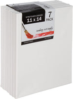Canvas estirado de calidad, tamaño 11 in x 14 in, paquete por 7 - Arteztik
