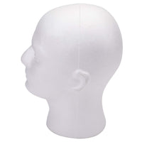 Foraineam - Juego de 2 cabezales de espuma de poliestireno masculino de 11.0 in, maniquí de espuma para pelucas, sombreros y gafas - Arteztik
