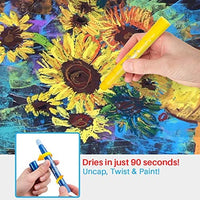MayMoi Washable Tempera Paint Sticks | Non-Toxic, Quick Drying & No Mess Paint Sticks for Kids (12 Bright Colors, 6g) - Arteztik
