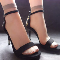 1 par de zapatillas de silicona de maniquí femenino para exhibición de pies, sandalias y calcetines. - Arteztik
