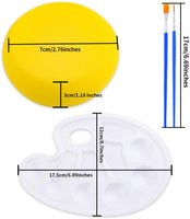 WXJ13 10 esponjas de pintura para artistas de esponjas sintéticas de acuarela y 10 pinceles de pintura con 1 bandeja de pintura para acrílico aceite acuarela suministros de artesanías - Arteztik
