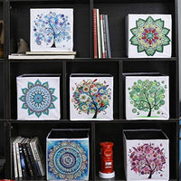 5D DIY Diamond Painting Caja de almacenamiento plegable, Mosaico Hacer Taladro Forma Especial Diamante Kit de Pintura para Bolsas, Bordado Diamante Artes Artesanía Decoración del Hogar (H) - Arteztik
