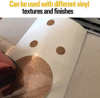 Mejor manualidades 12" X 25 'pies Rollo de transferencia de papel w/grid- perfecto alineación de Cameo o Cricut vinilo autoadhesivo para adhesivos, paredes, señales, cerámica, vidrio, ventanas y otras superficies lisas - Arteztik
