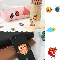 39Pcs 5D Diamond Painting Stickers Kits for Kids, Creatiee DIY Art Craft Animal & Sea World Painting with Diamonds, Paint by Numbers Diamonds for Children Adult Beginners - Funny & Colorful - Arteztik
