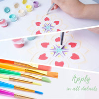 BENECREAT 37 juegos de mandalas de pintura punteando herramientas dibujando plantillas de pintura pinceles bandeja de pintura con bolsas azules con cremallera para pintar rocas colorear dibujo y dibujo suministros de arte - Arteztik
