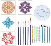 32 herramientas de punteado de mandala para pintar mandalas y pintura de roca con herramientas de punteado con bolsa de almacenamiento - Arteztik
