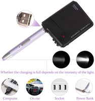 HOHOTIME - Pluma de taladro LED con luz de diamante 5D con 2 modos de luz, cabezales de pluma, estuche de almacenamiento para manualidades - Arteztik
