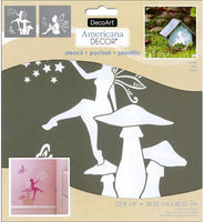 DecoArt decads-k.202 Decor Stencil 8 x 8 hadas Americana Decor Stencil 8 x 8 hadas - Arteztik
