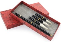 Wancetang - Juego de pinceles de caligrafía para caligrafía, pinceles reemplazables (Jian Hao, tamaño grande, mediano y pequeño) - Arteztik
