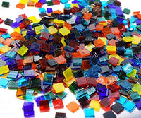 Lanyani azulejos de mosaico de cristal transparente de rombo de 1,1 libras para manualidades, varios colores - Arteztik

