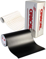 ORACAL Vinilo adhesivo negro mate para cameo, cricut y silueta incluyendo rollo libre de papel de transferencia transparente - Arteztik
