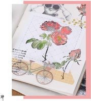 Sello de goma, diseño de hojas de rosas y flores, sello transparente, álbum de recortes, álbum de fotos, tarjeta decorativa, sellos transparentes - Arteztik
