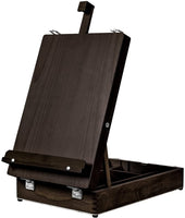 KINGART (Espresso) Caballete de madera para mesa de arte, acabado espresso, talla única - Arteztik
