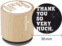 Woodies - Sello de gran calidad con almohadilla de tinta Carribean Creek, sello de goma de madera y almohadilla de tinta para manualidades y tarjetas. - Arteztik

