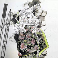 MISULOVE - Bolígrafos de tinta fineliner, bolígrafos multiliner de precisión para ilustración de artista, bocetos, dibujo técnico, manga, scrapbooking (9 tamaños/negro) - Arteztik
