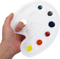 Kanekane - Juego de 10 pinceles de pintura, 2 paletas de pintura, juego de herramientas para pintura artística, manualidades, acuarela, pintura al óleo, patinaje facial - Arteztik
