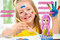 Kit de pintura de sirena Yileqi para manualidades y artes infantiles, pintura de juguete de sirena para niños, manualidades para niñas de 4 a 6 a 8 a 12 años, regalos para niñas y niños, no de cerámica, set de pintura para regalo de cumpleaños - Arteztik
