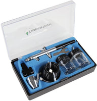 Kit de aerógrafo Timbertech ABPST06, potente compresor de aerógrafo 1/6 HP con 2 kits de pistola de aerógrafo para aerógrafo, maquillaje, estudios de uñas y tatuajes, hobby - Arteztik
