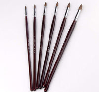 Pinceles de pintura para artistas, de la marca Superor, para artistas de pelo de punta redonda, juego de pinceles de pintura acrílica acuarela, suministros de pintura - Arteztik
