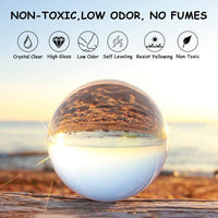 Resina epoxi – 16 oz Art Resin, Kit de resina transparente, epoxi Casting y recubrimiento para arte, joyas, vasos, mesas de río, fácil mezcla 1:1 resina epoxi con palos, copas graduadas y guantes - Arteztik
