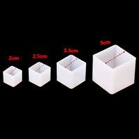 Tupalizy 4 tamaños de moldes cuadrados transparentes para moldes de resina para manualidades, fabricación de velas, moldes de silicona para moldear regalos epoxi adornos de Navidad, pequeños proyectos de resina aficiones, 4 unidades - Arteztik
