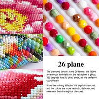 Kit de pintura de diamante 5D para adultos y niños, broca completa, redonda, con diamantes de imitación, arte abstracto, pintura al óleo, perfecto para decoración de la pared del hogar, regalo (12 x 16 pulgadas) - Arteztik

