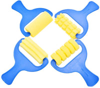 Halloluck - Kit de pintura para niños, kit de herramientas para aprender temprano a pintar con esponja, 31 piezas de pinceles con patrón de flores, juego de pinceles, delantal impermeable de manga larga - Arteztik
